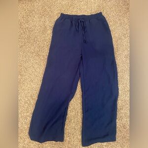 Navy blue loose pants